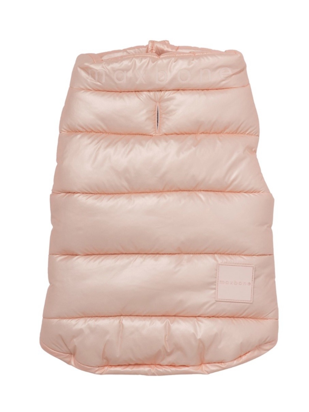 Maxbone Arabella Pink Metallic Dog Puffer Vest Size M